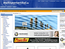 Tablet Screenshot of multisportartikel.de